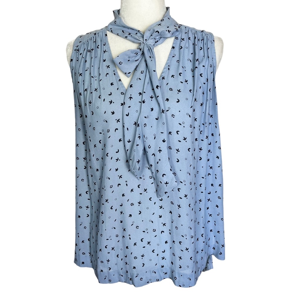 Free People Sleeveless Front Tie Blouse Size Medium